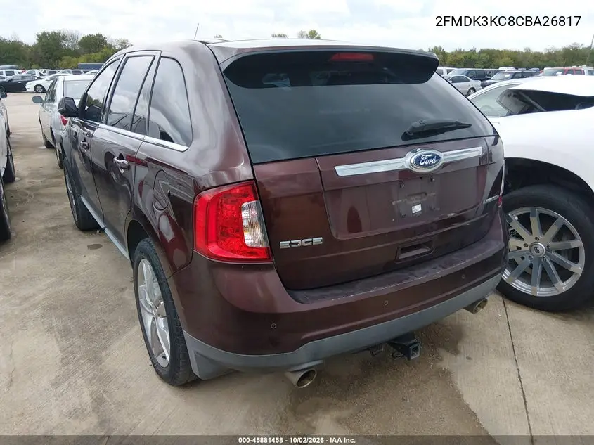 2012 FORD EDGE VIN 2FMDK3KC8CBA26817 — фото 3