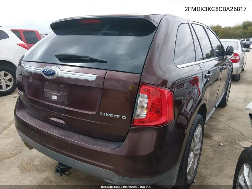2012 FORD EDGE VIN 2FMDK3KC8CBA26817 — фото 4