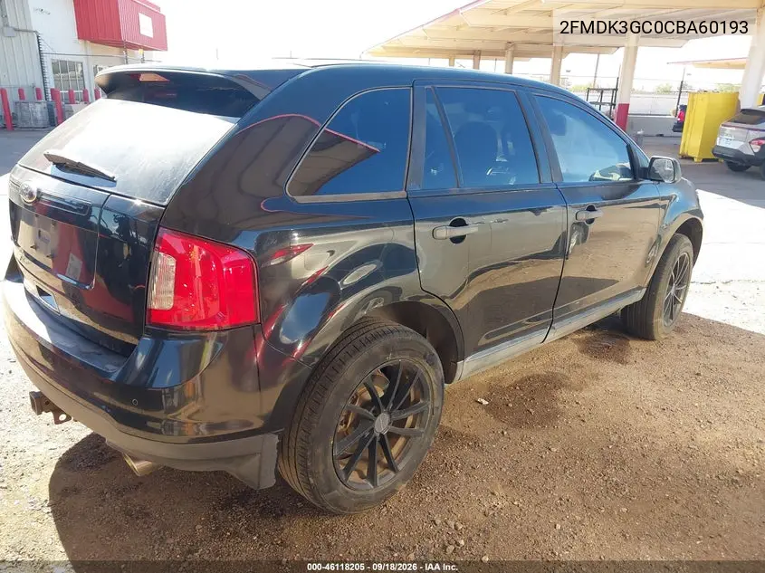 2012 FORD EDGE VIN 2FMDK3GC0CBA60193 — фото 4