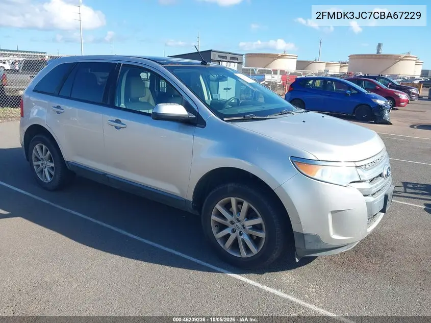 FORD EDGE 2012, VIN 2FMDK3JC7CBA67229