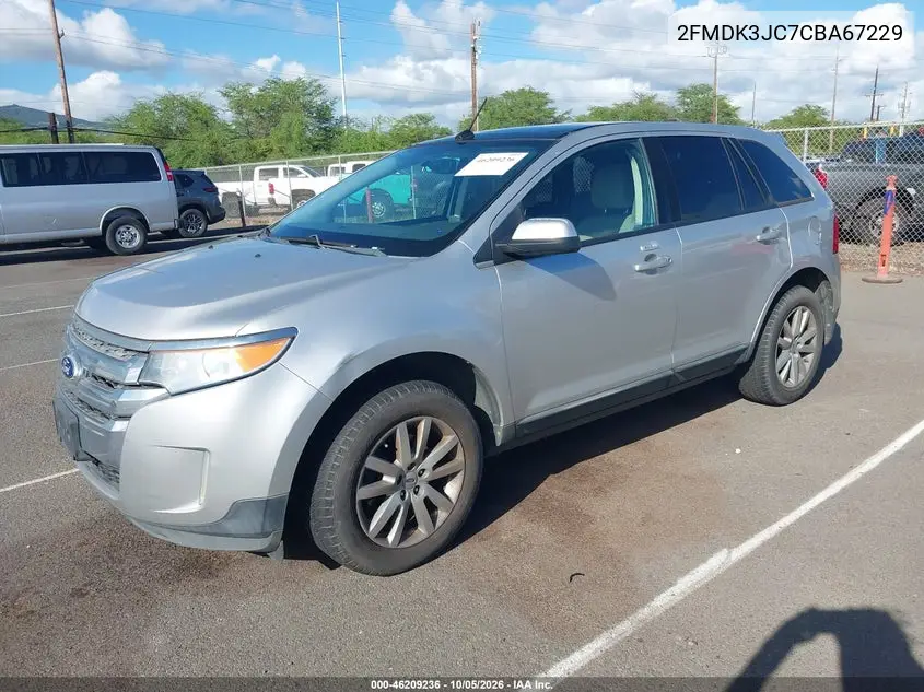 2012 FORD EDGE VIN 2FMDK3JC7CBA67229 — фото 2