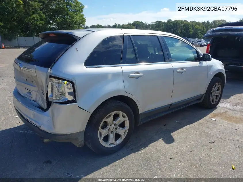 2012 FORD EDGE VIN 2FMDK3K92CBA07796 — фото 4