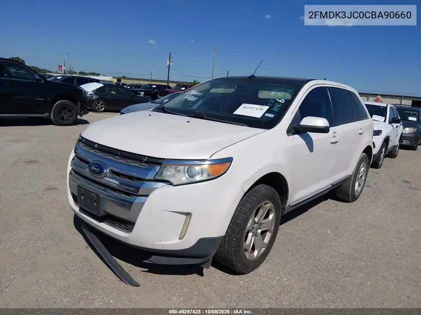2012 FORD EDGE VIN 2FMDK3JC0CBA90660 — фото 2