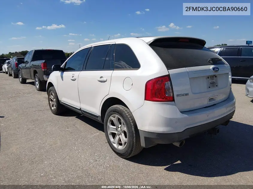 2012 FORD EDGE VIN 2FMDK3JC0CBA90660 — фото 3