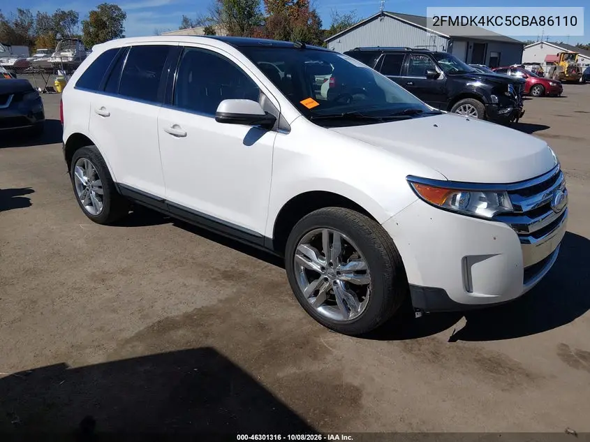 FORD EDGE 2012, VIN 2FMDK4KC5CBA86110
