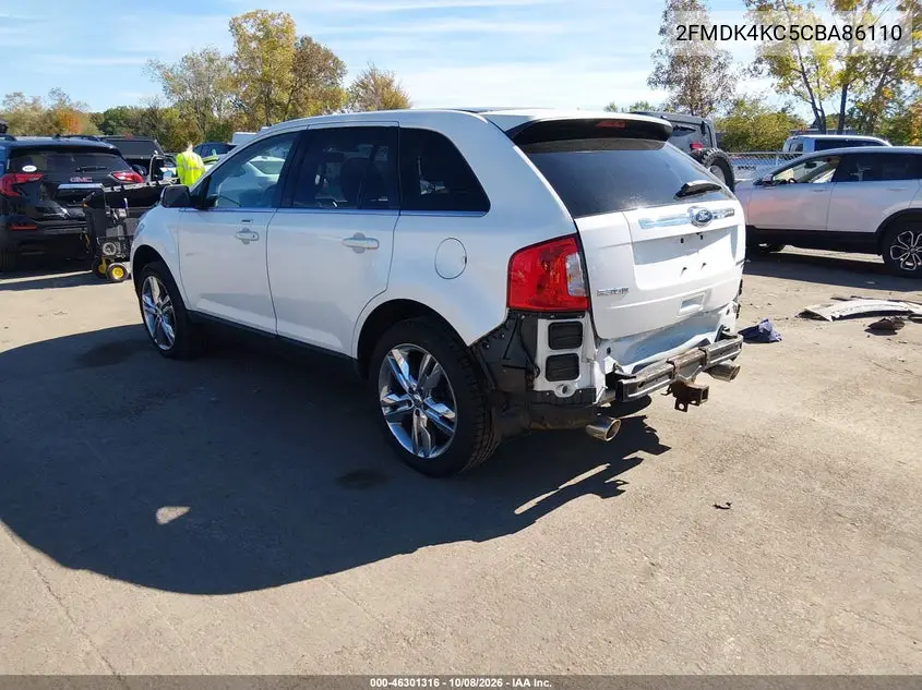 2012 FORD EDGE VIN 2FMDK4KC5CBA86110 — фото 3