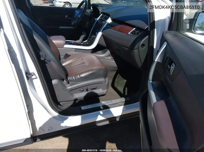 2012 FORD EDGE VIN 2FMDK4KC5CBA86110 — фото 5