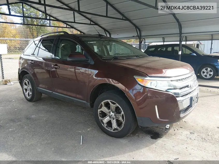 FORD EDGE 2012, VIN 2FMDK4JC8CBA39221