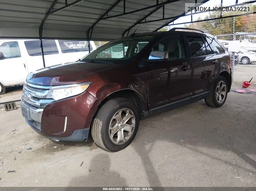 2012 FORD EDGE VIN 2FMDK4JC8CBA39221 — фото 2