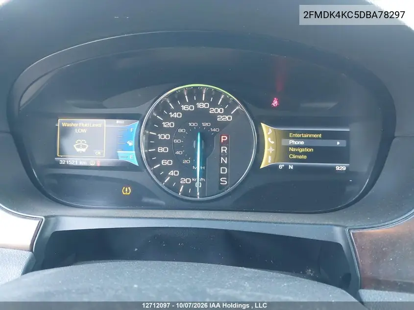2013 FORD EDGE VIN 2FMDK4KC5DBA78297 — фото 7