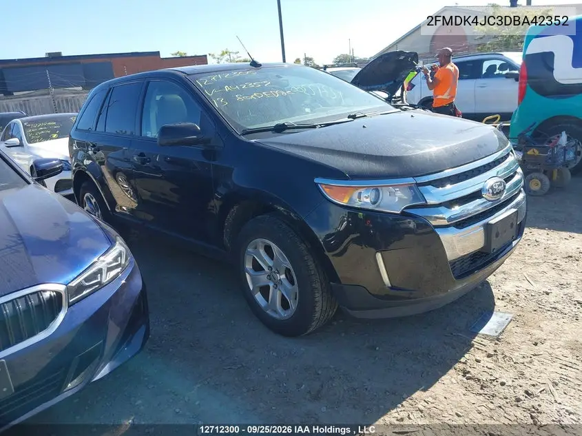 FORD EDGE 2013, VIN 2FMDK4JC3DBA42352