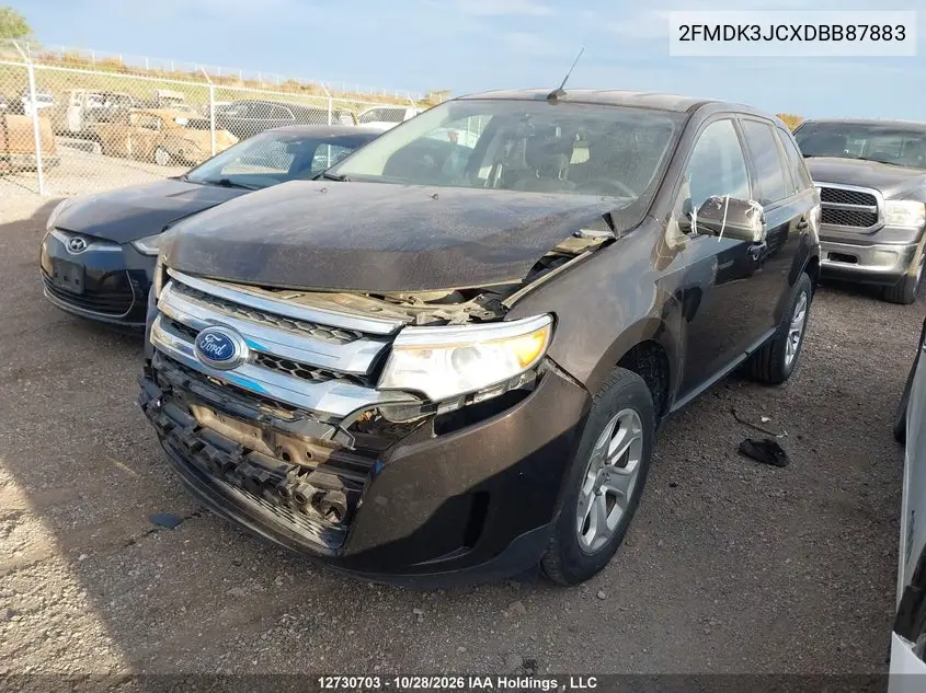 2013 FORD EDGE VIN 2FMDK3JCXDBB87883 — фото 2