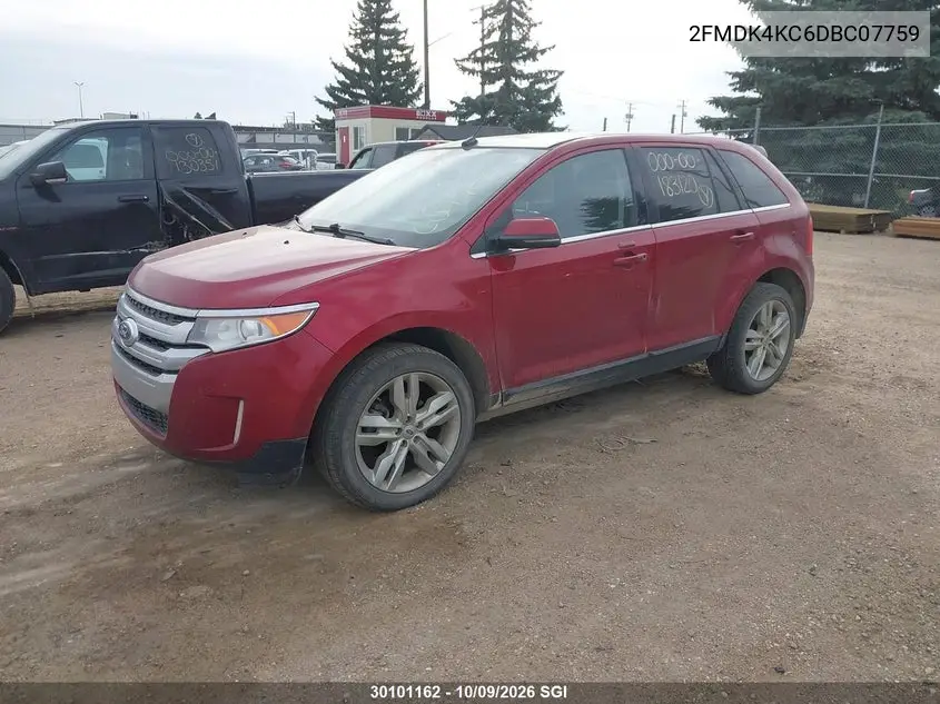 2013 FORD EDGE VIN 2FMDK4KC6DBC07759 — фото 2