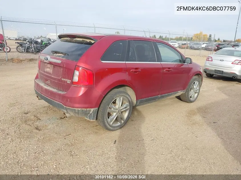 2013 FORD EDGE VIN 2FMDK4KC6DBC07759 — фото 4