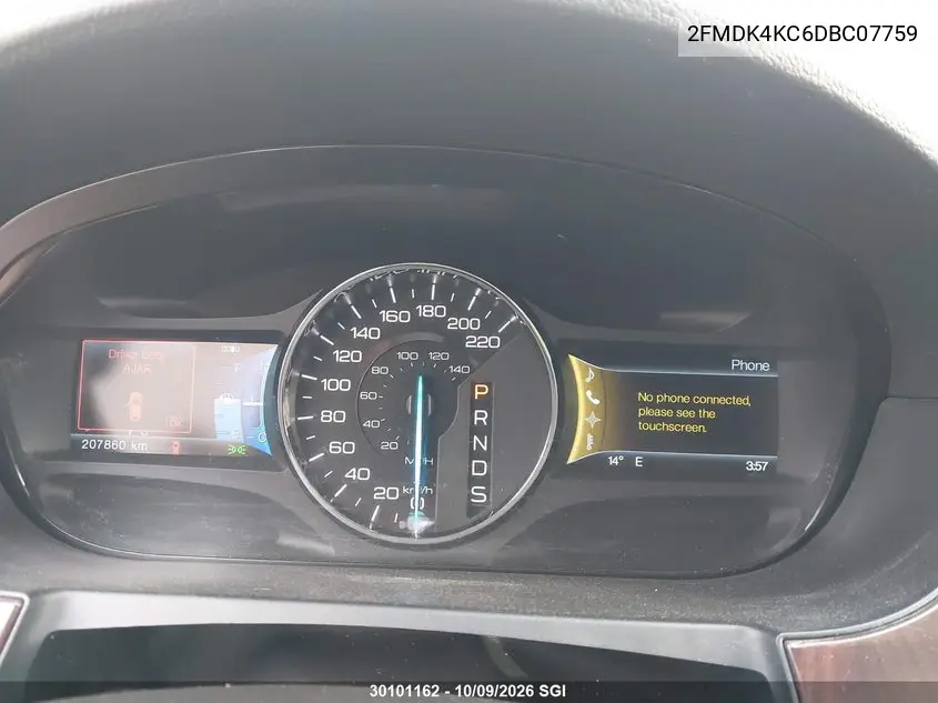 2013 FORD EDGE VIN 2FMDK4KC6DBC07759 — фото 7