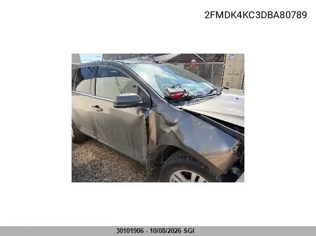 FORD EDGE 2013, VIN 2FMDK4KC3DBA80789