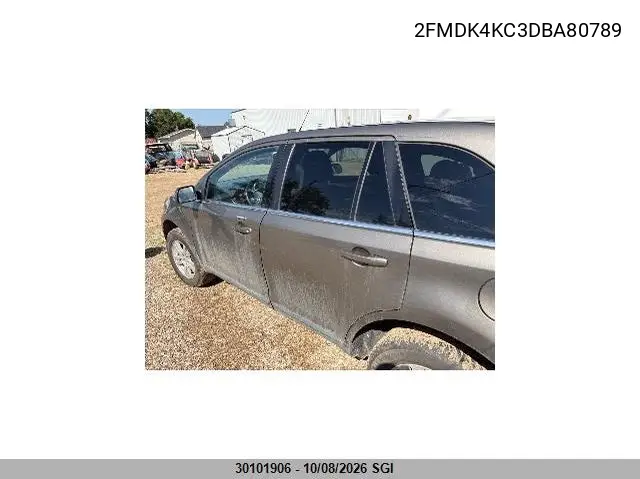 2013 FORD EDGE VIN 2FMDK4KC3DBA80789 — фото 3