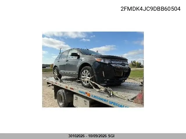 FORD EDGE 2013, VIN 2FMDK4JC9DBB60504