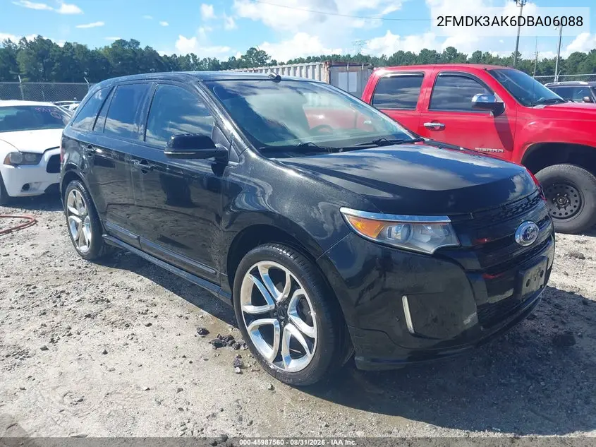FORD EDGE 2013, VIN 2FMDK3AK6DBA06088