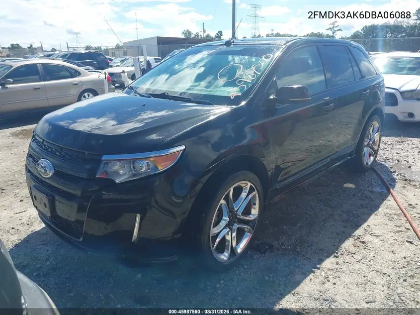 2013 FORD EDGE VIN 2FMDK3AK6DBA06088 — фото 2