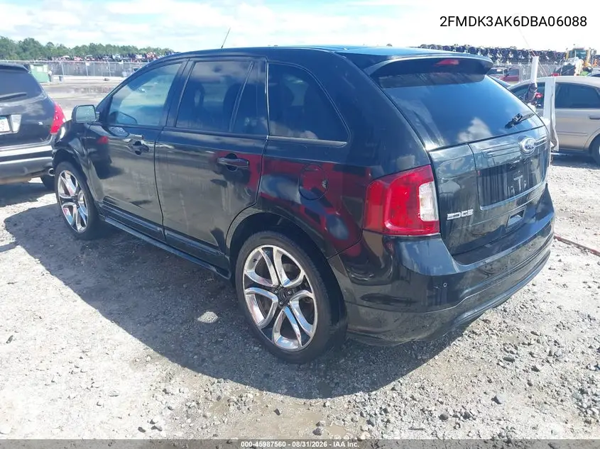 2013 FORD EDGE VIN 2FMDK3AK6DBA06088 — фото 3