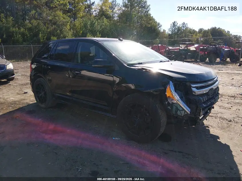 FORD EDGE 2013, VIN 2FMDK4AK1DBAFL188