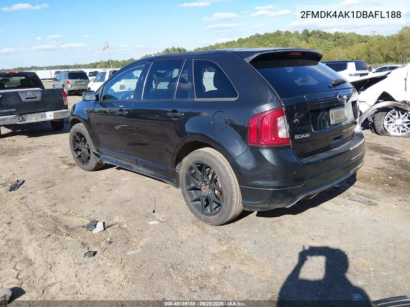 2013 FORD EDGE VIN 2FMDK4AK1DBAFL188 — фото 3