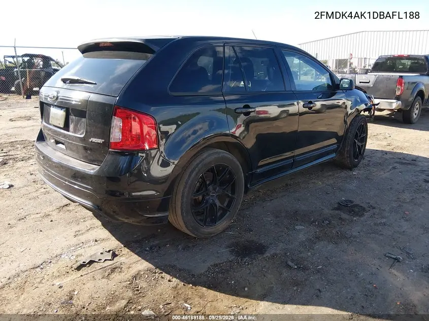 2013 FORD EDGE VIN 2FMDK4AK1DBAFL188 — фото 4