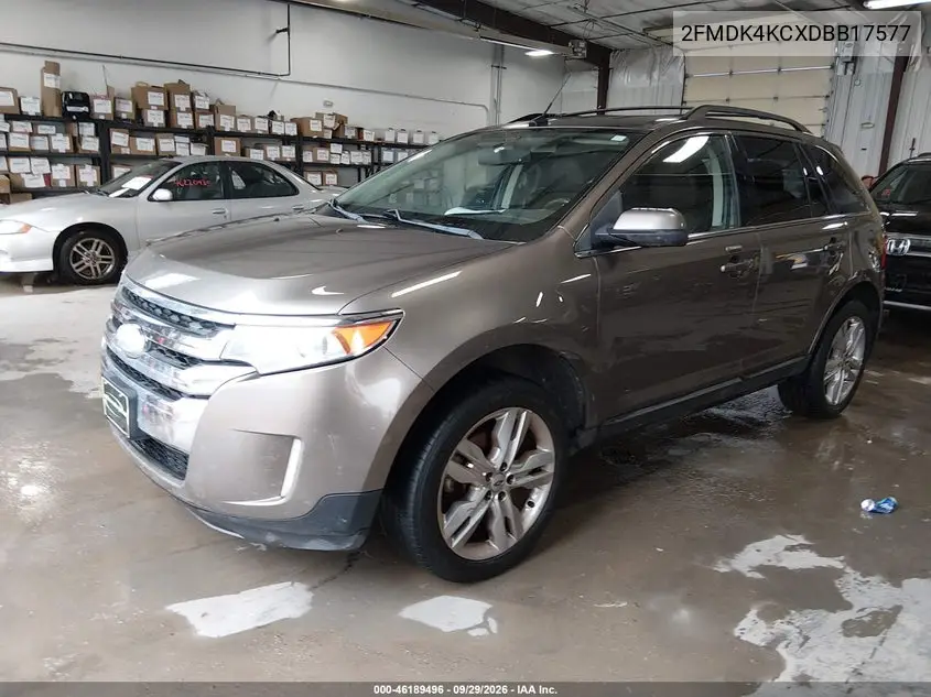 2013 FORD EDGE VIN 2FMDK4KCXDBB17577 — фото 2