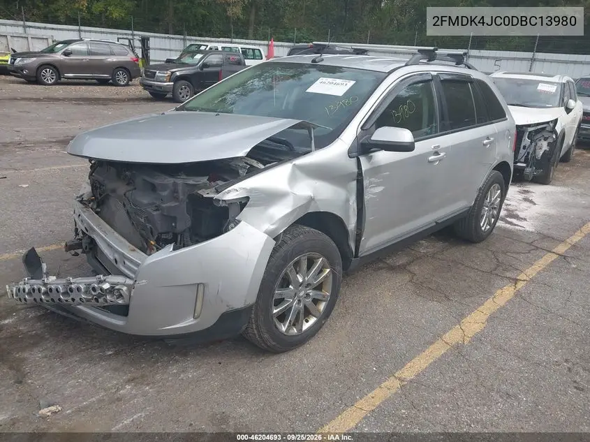 2013 FORD EDGE VIN 2FMDK4JC0DBC13980 — фото 2