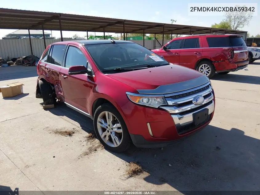 FORD EDGE 2013, VIN 2FMDK4KCXDBA59342