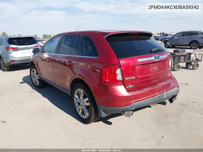 2013 FORD EDGE VIN 2FMDK4KCXDBA59342 — фото 3