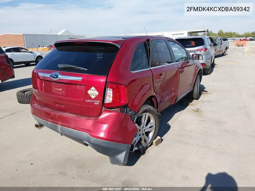 2013 FORD EDGE VIN 2FMDK4KCXDBA59342 — фото 4