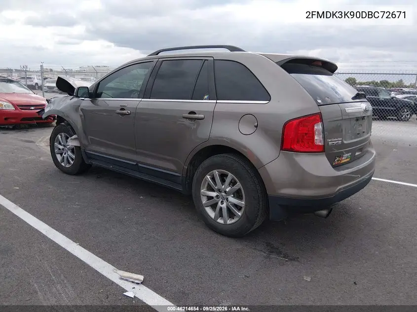 2013 FORD EDGE VIN 2FMDK3K90DBC72671 — фото 3