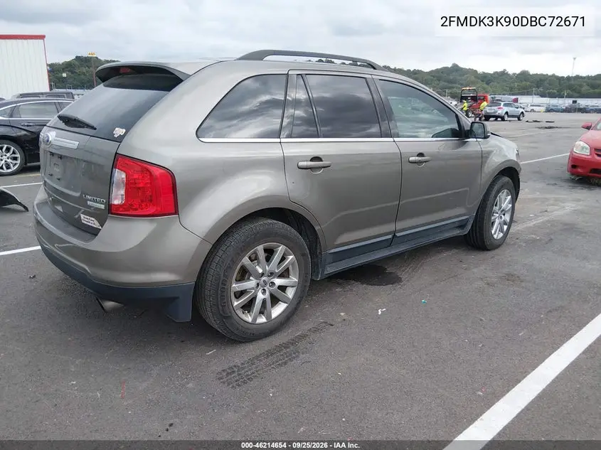 2013 FORD EDGE VIN 2FMDK3K90DBC72671 — фото 4