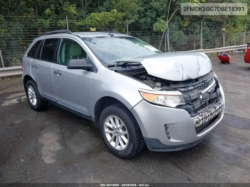 FORD EDGE 2013, VIN 2FMDK3GC7DBE18391