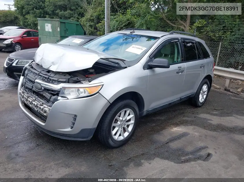 2013 FORD EDGE VIN 2FMDK3GC7DBE18391 — фото 2