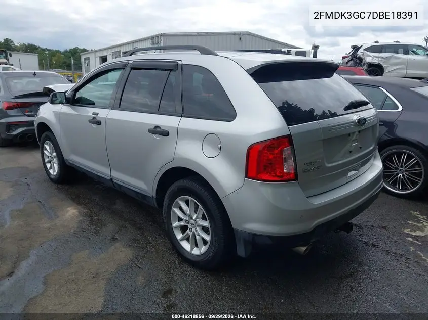 2013 FORD EDGE VIN 2FMDK3GC7DBE18391 — фото 3