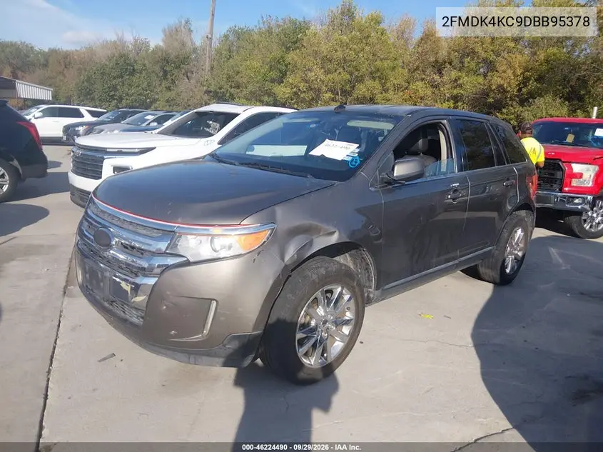2013 FORD EDGE VIN 2FMDK4KC9DBB95378 — фото 2