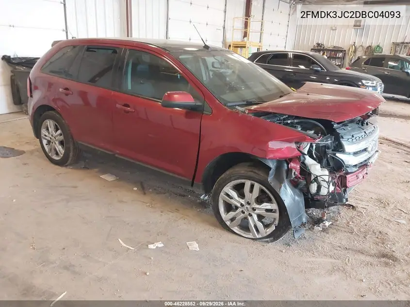 FORD EDGE 2013, VIN 2FMDK3JC2DBC04093