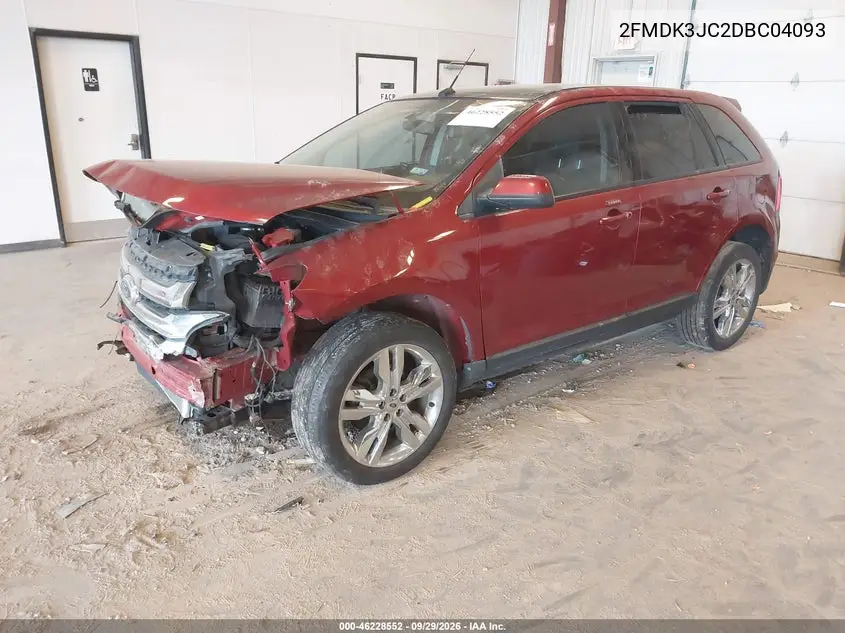 2013 FORD EDGE VIN 2FMDK3JC2DBC04093 — фото 2
