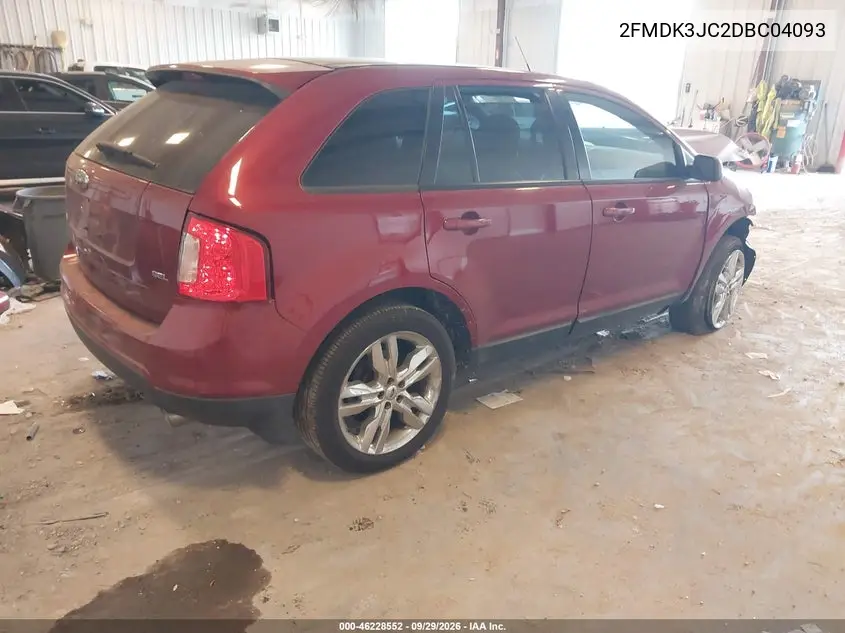 2013 FORD EDGE VIN 2FMDK3JC2DBC04093 — фото 4