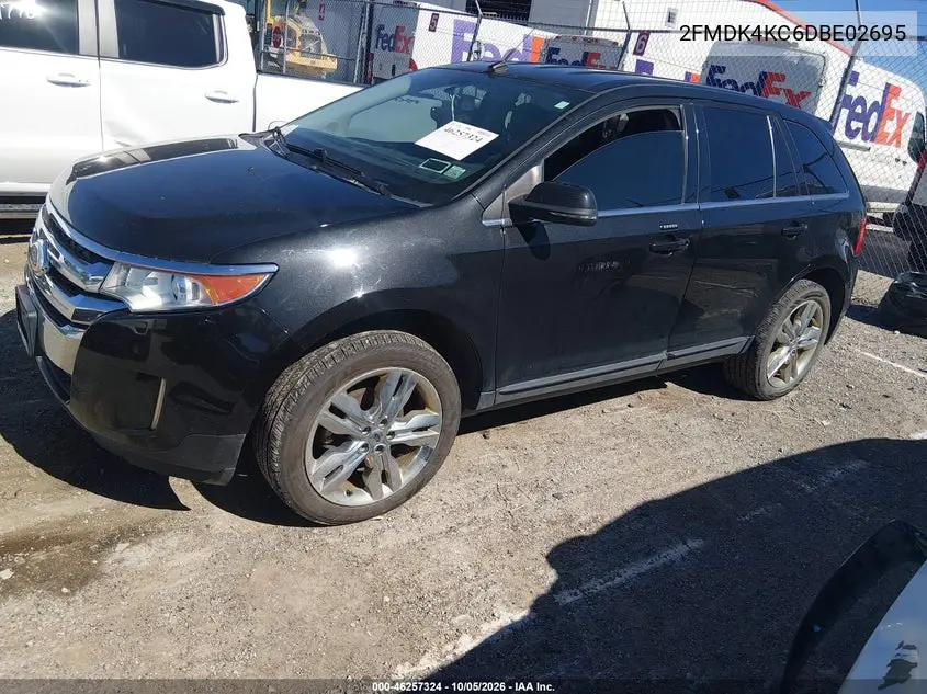 2013 FORD EDGE VIN 2FMDK4KC6DBE02695 — фото 2