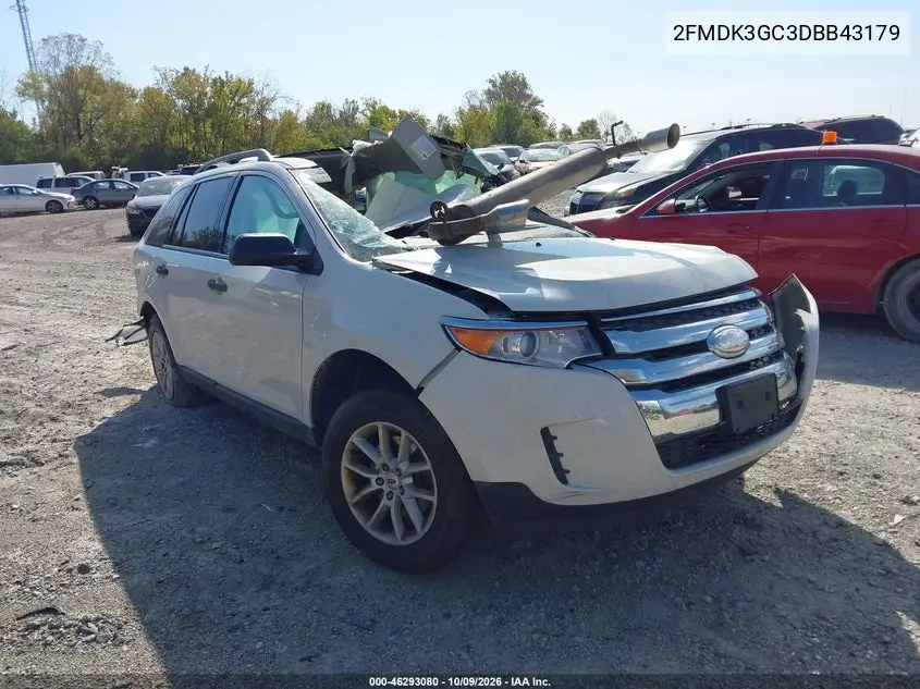 FORD EDGE 2013, VIN 2FMDK3GC3DBB43179
