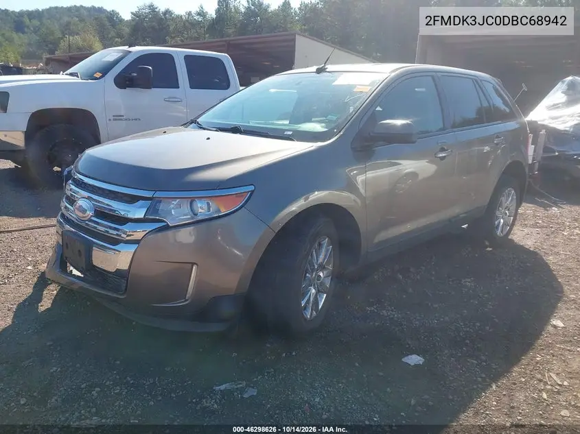 2013 FORD EDGE VIN 2FMDK3JC0DBC68942 — фото 2