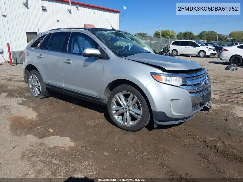 FORD EDGE 2013, VIN 2FMDK3KC5DBA51952