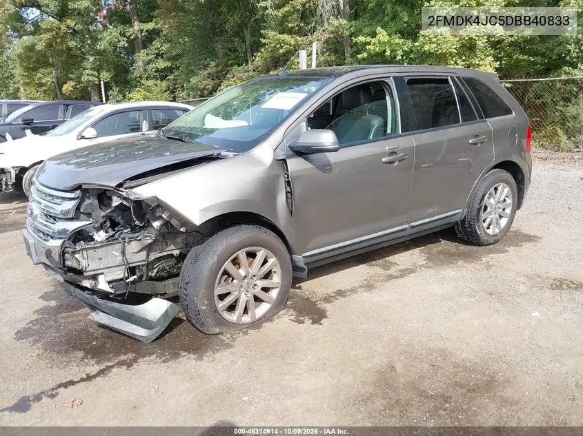 2013 FORD EDGE VIN 2FMDK4JC5DBB40833 — фото 2