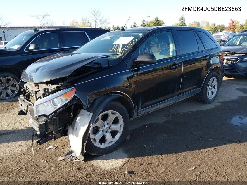 2013 FORD EDGE VIN 2FMDK4JC5DBE23863 — фото 2