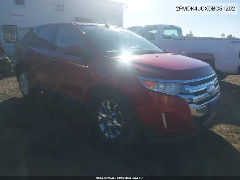 FORD EDGE 2013, VIN 2FMDK4JCXDBC51202