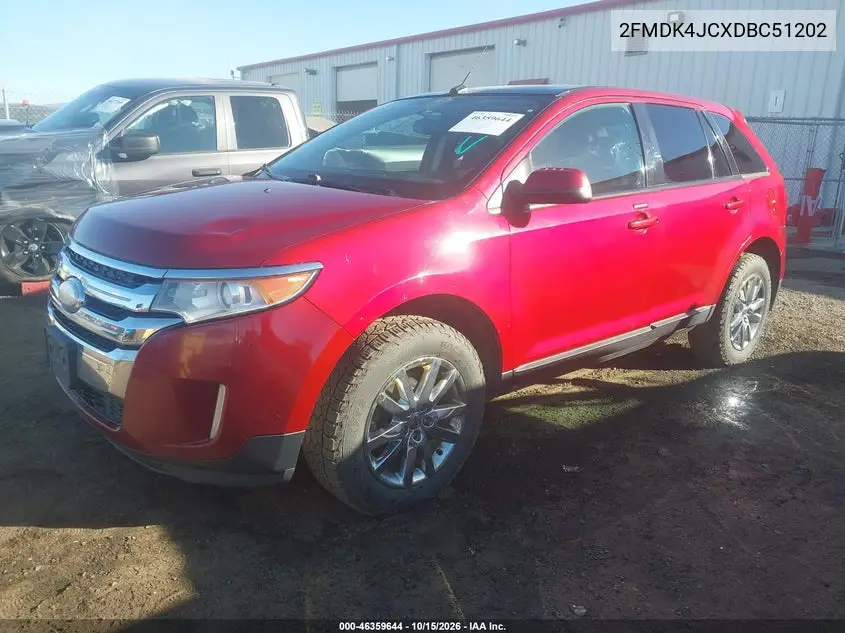 2013 FORD EDGE VIN 2FMDK4JCXDBC51202 — фото 2